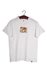 Tricou - DC alb cu print grafic pastelat – M – Femei - fata
