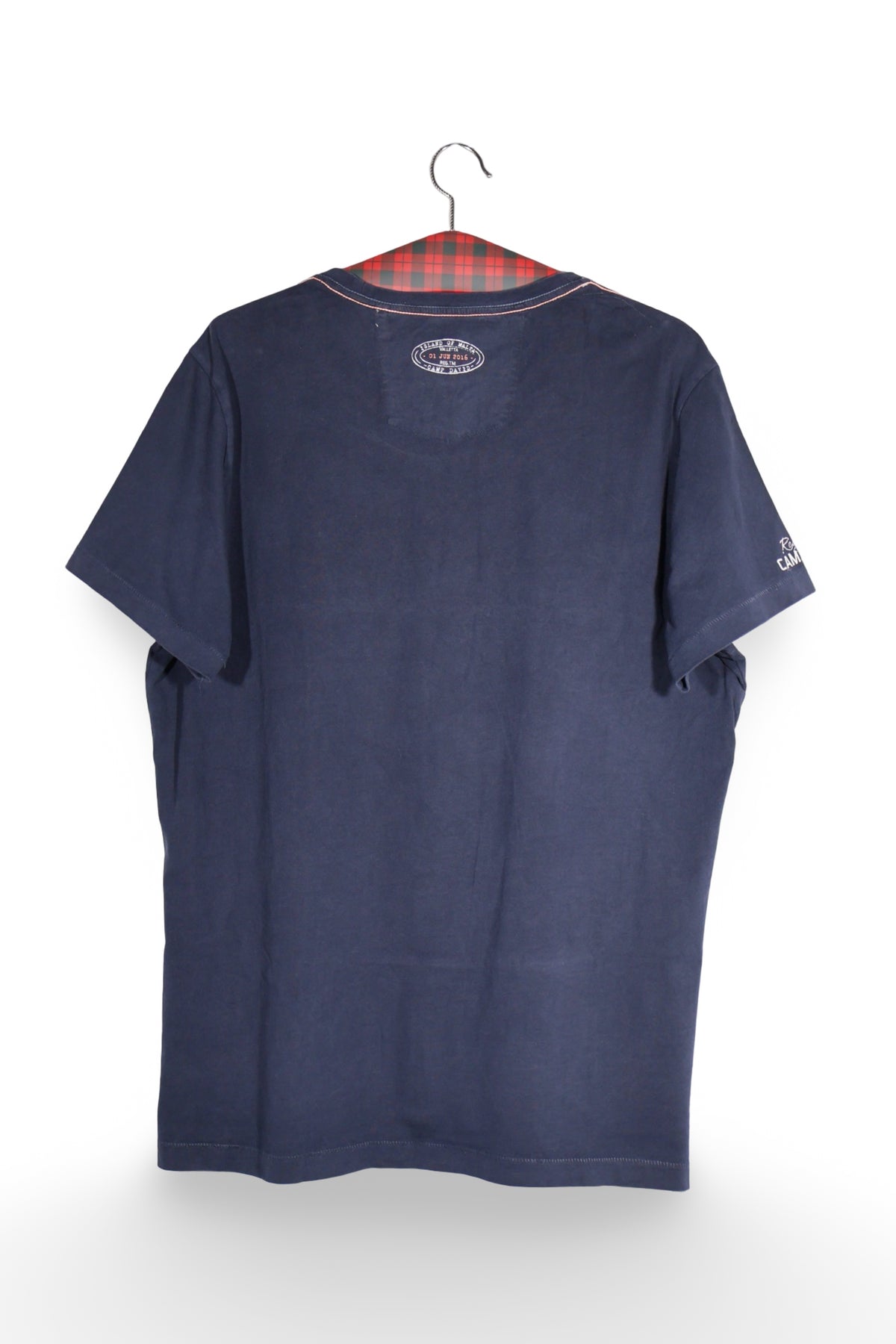 Tricou - Camp David bleumarin din bumbac cu imprimeu marin – XL – Bărbați - spate