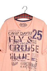 Tricou - Camp David piersica cu imprimeu grafic urban – XXL – Bărbați - fata