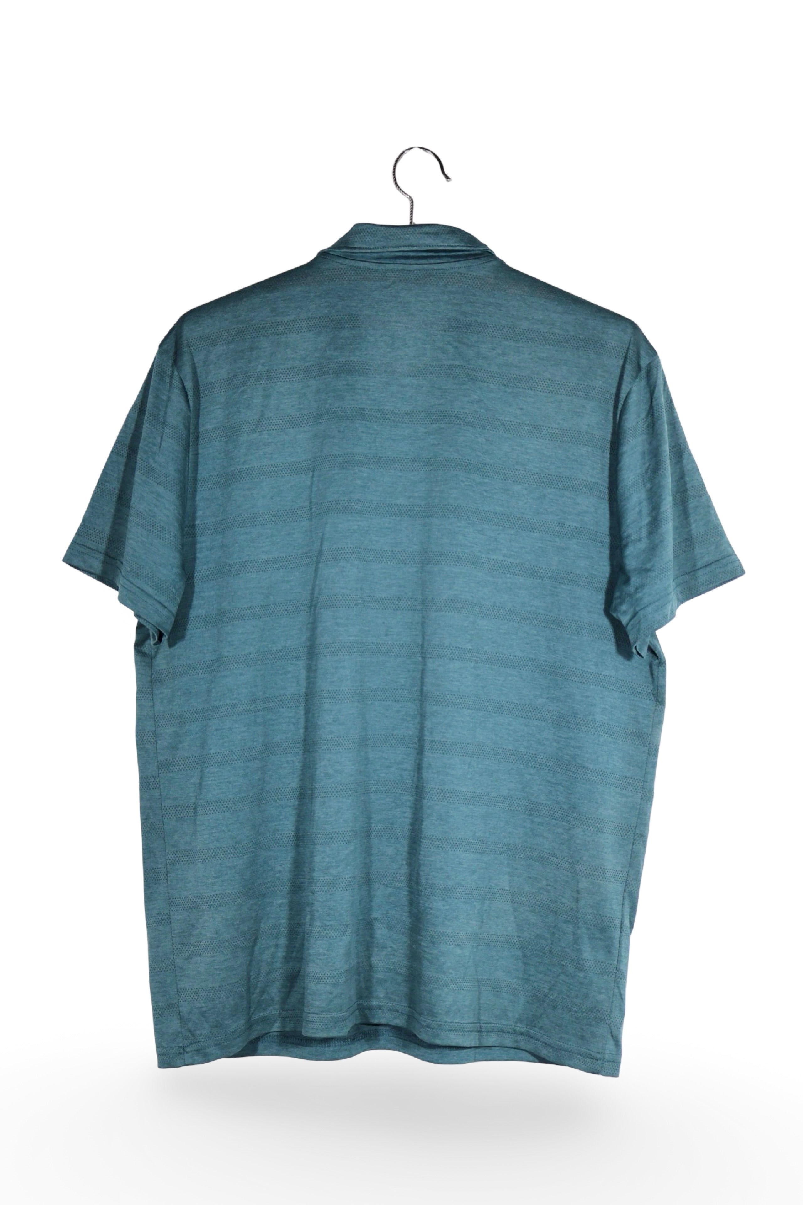 Tricou - Old Navy albastru petrol cu textură discretă – L – Bărbați - spate