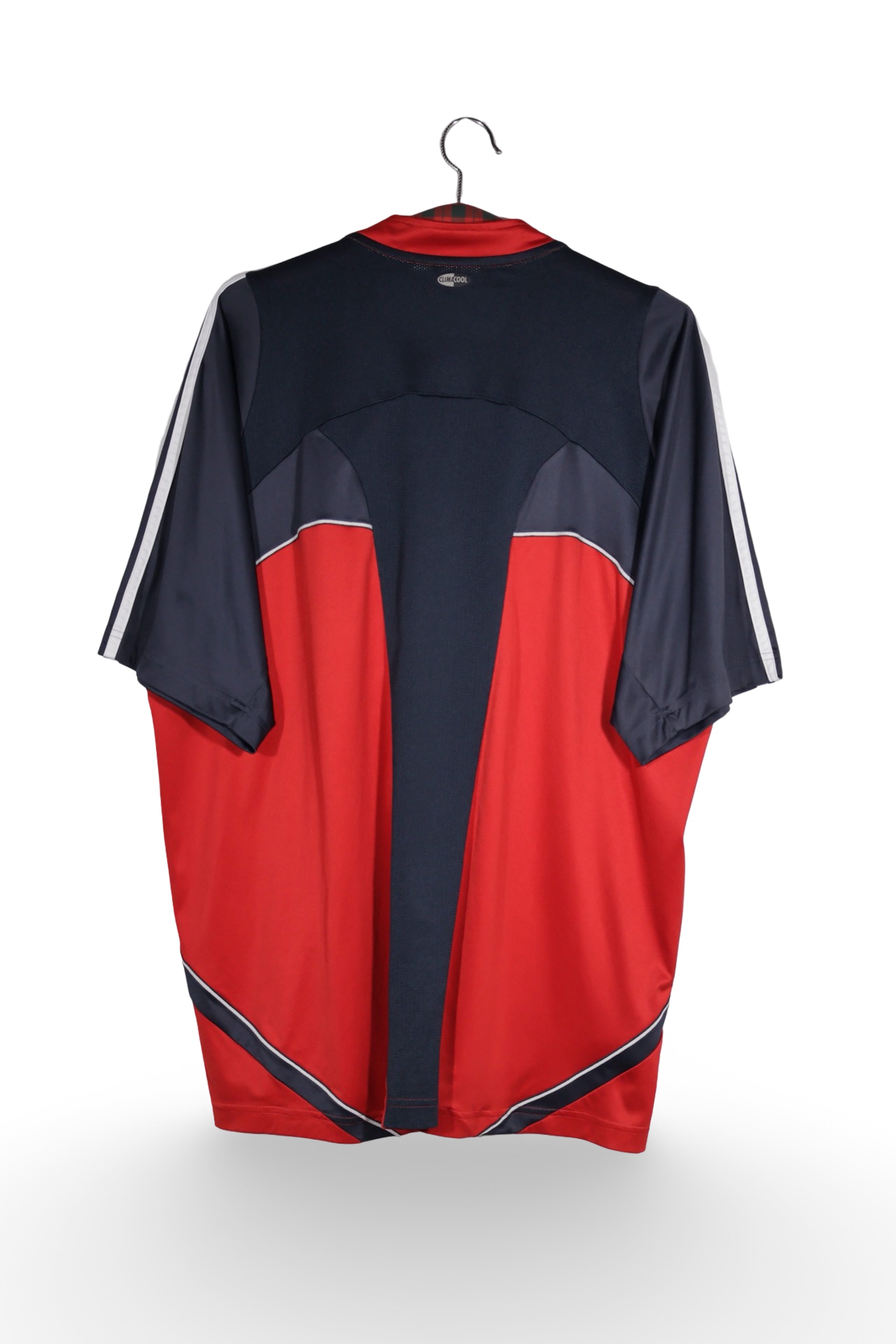 Tricou - Adidas roșu cu inserții contrastante sport – XL – Bărbați - spate