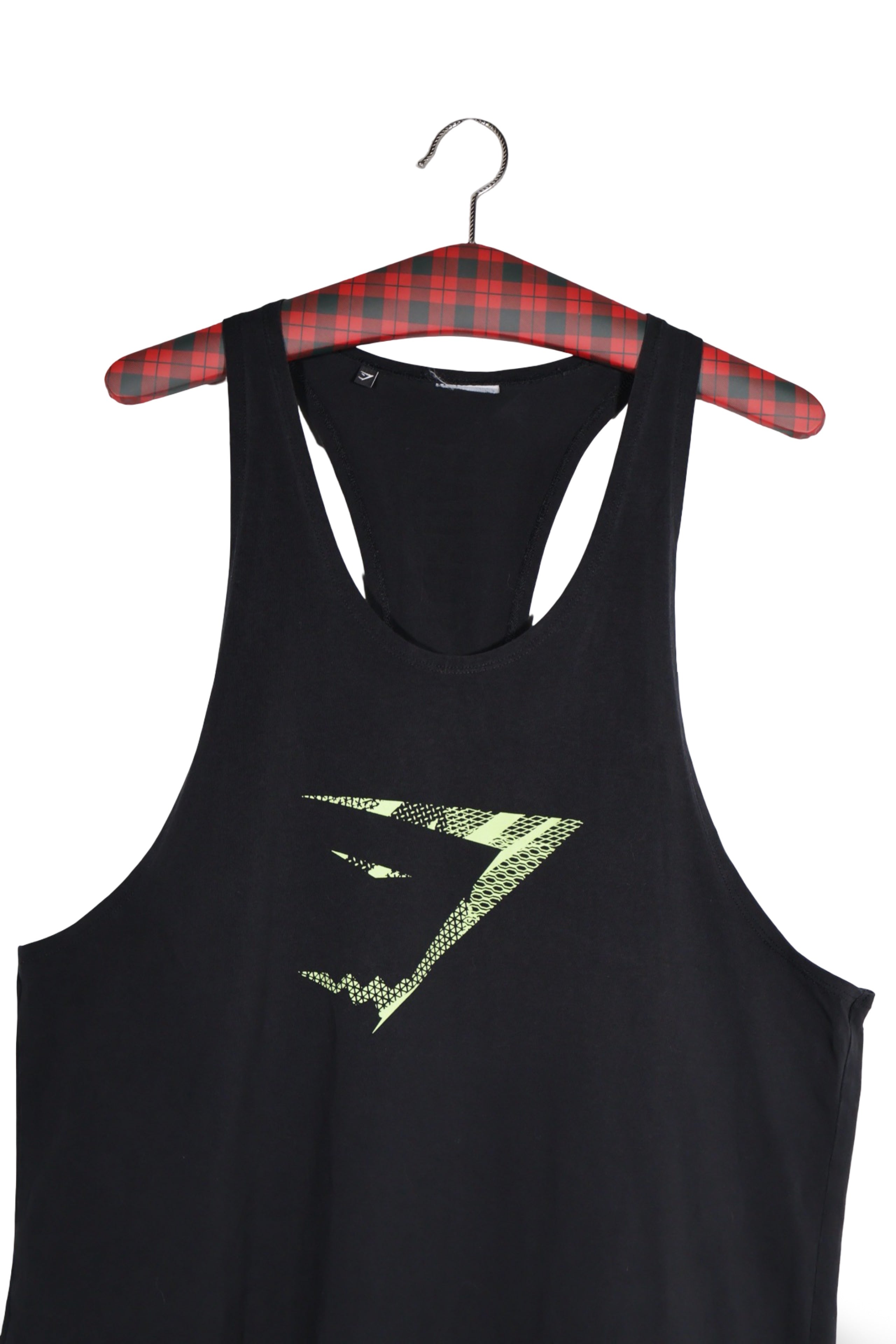 Top - Premium top negru sport cu logo fluorescent – XL – Femei - detaliu