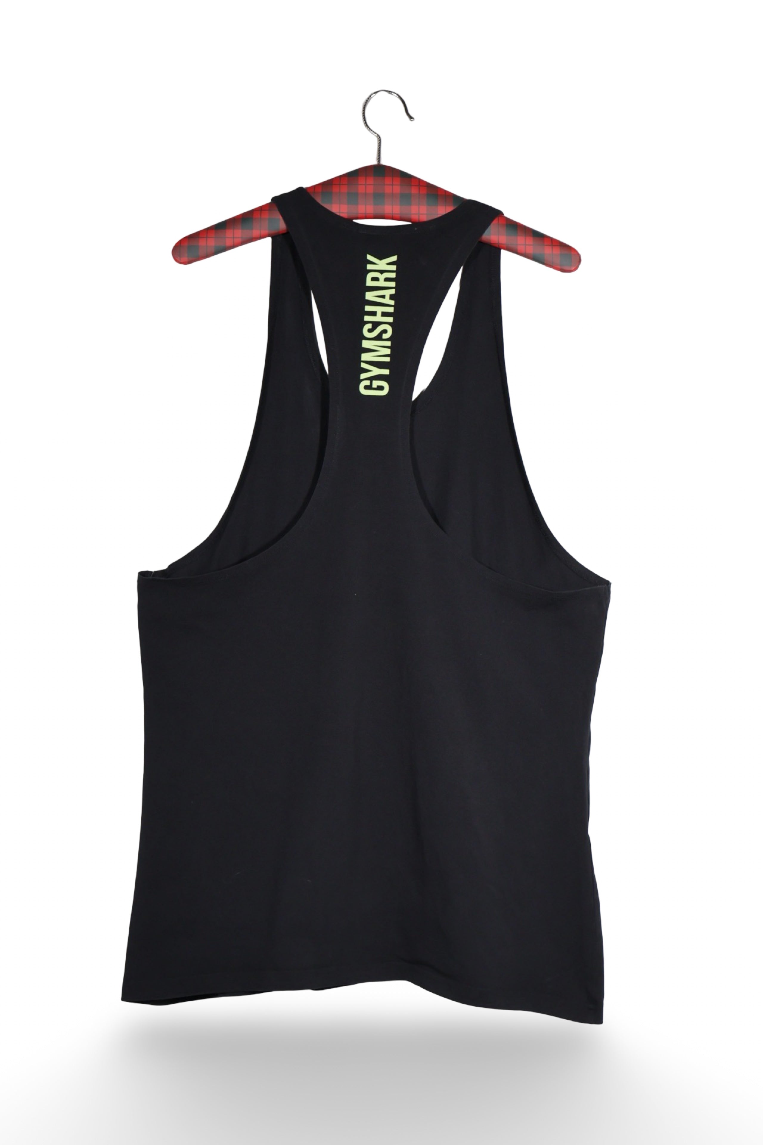 Top - Premium top negru sport cu logo fluorescent – XL – Femei - spate