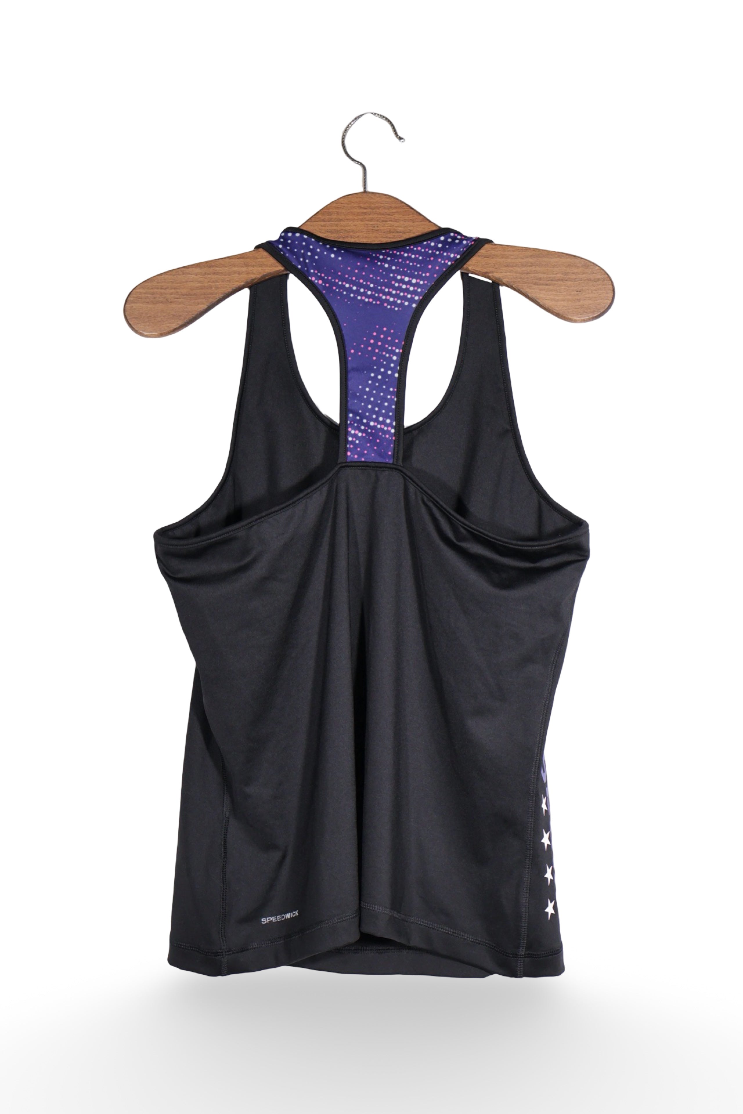 Maiou - Reebok negru sport din material elastic – L – Femei - spate