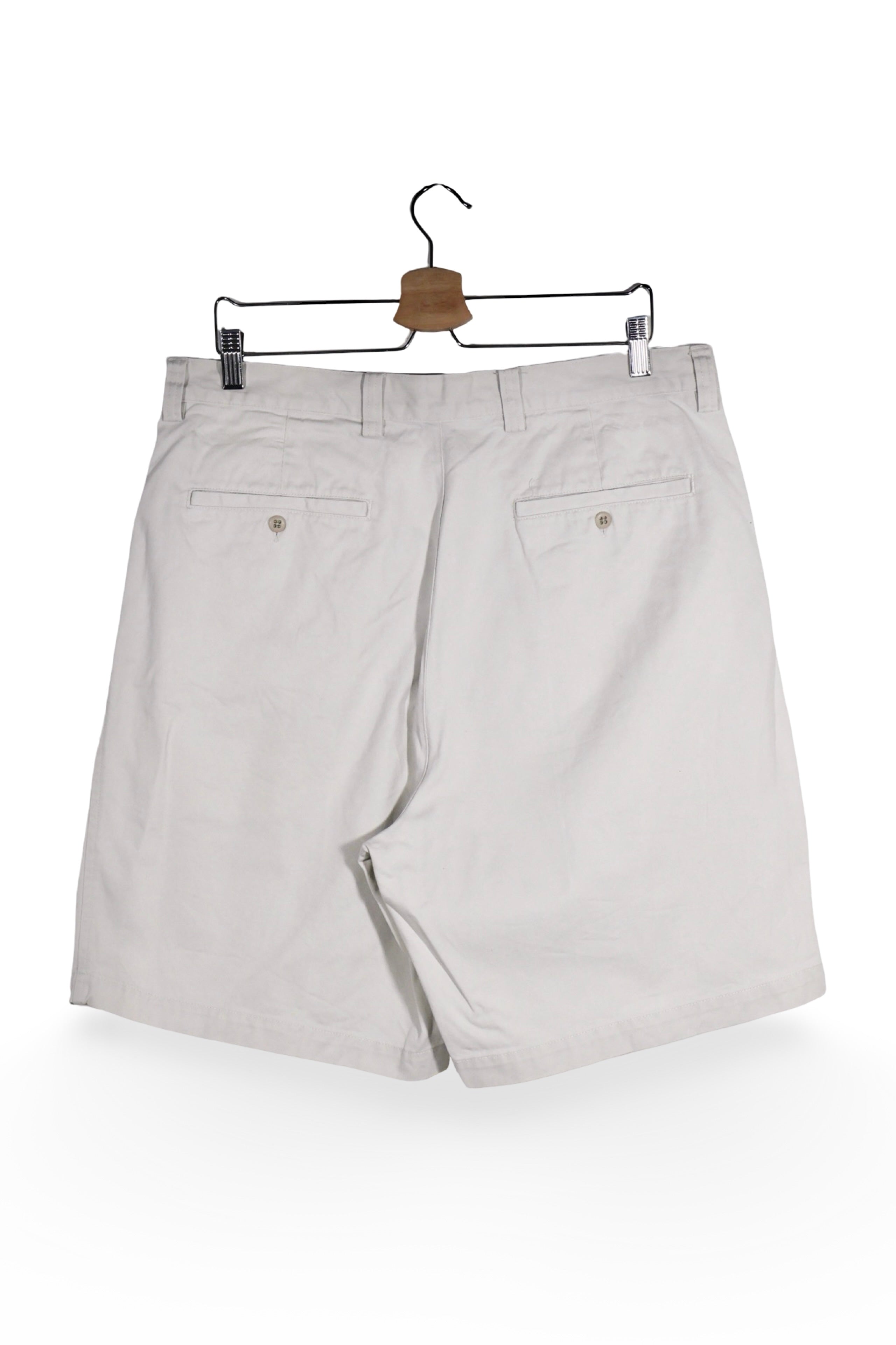 Pantaloni scurți - GAP chino alb murdar din bumbac – L – Bărbați - spate
