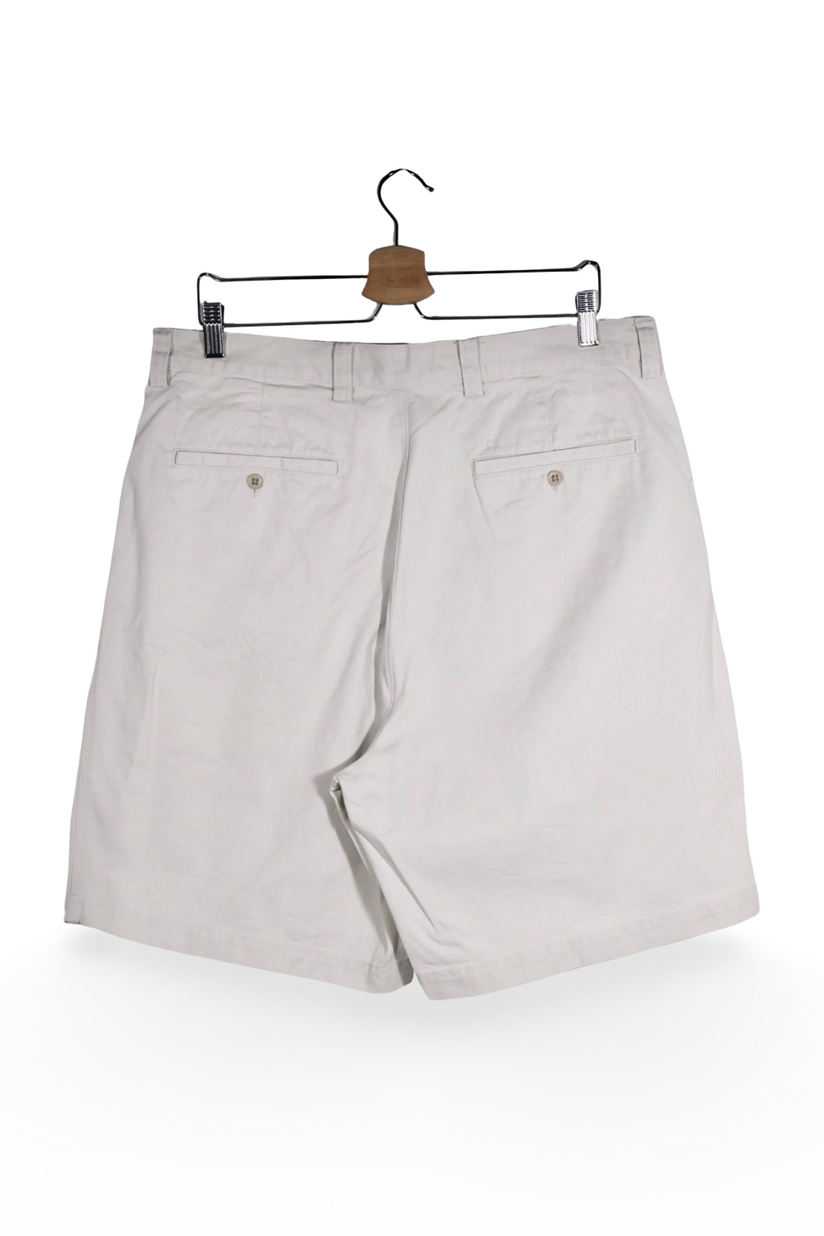 Pantaloni scurți - GAP chino alb murdar din bumbac – L – Bărbați - spate