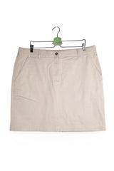 Fustă - Gant fustă bej din bumbac elastic – 3XL – Femei - detaliu
