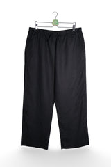 Pantaloni - Alte Branduri negri din in cu talie elastică – XL – Femei - fata
