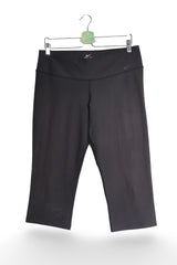 Colanti 2/3 - NIKE negri Dri-FIT cu talie înaltă – L – Femei - fata