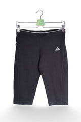 Colanti scurti - adidas capri negru din material elastic – M – Femei - detaliu