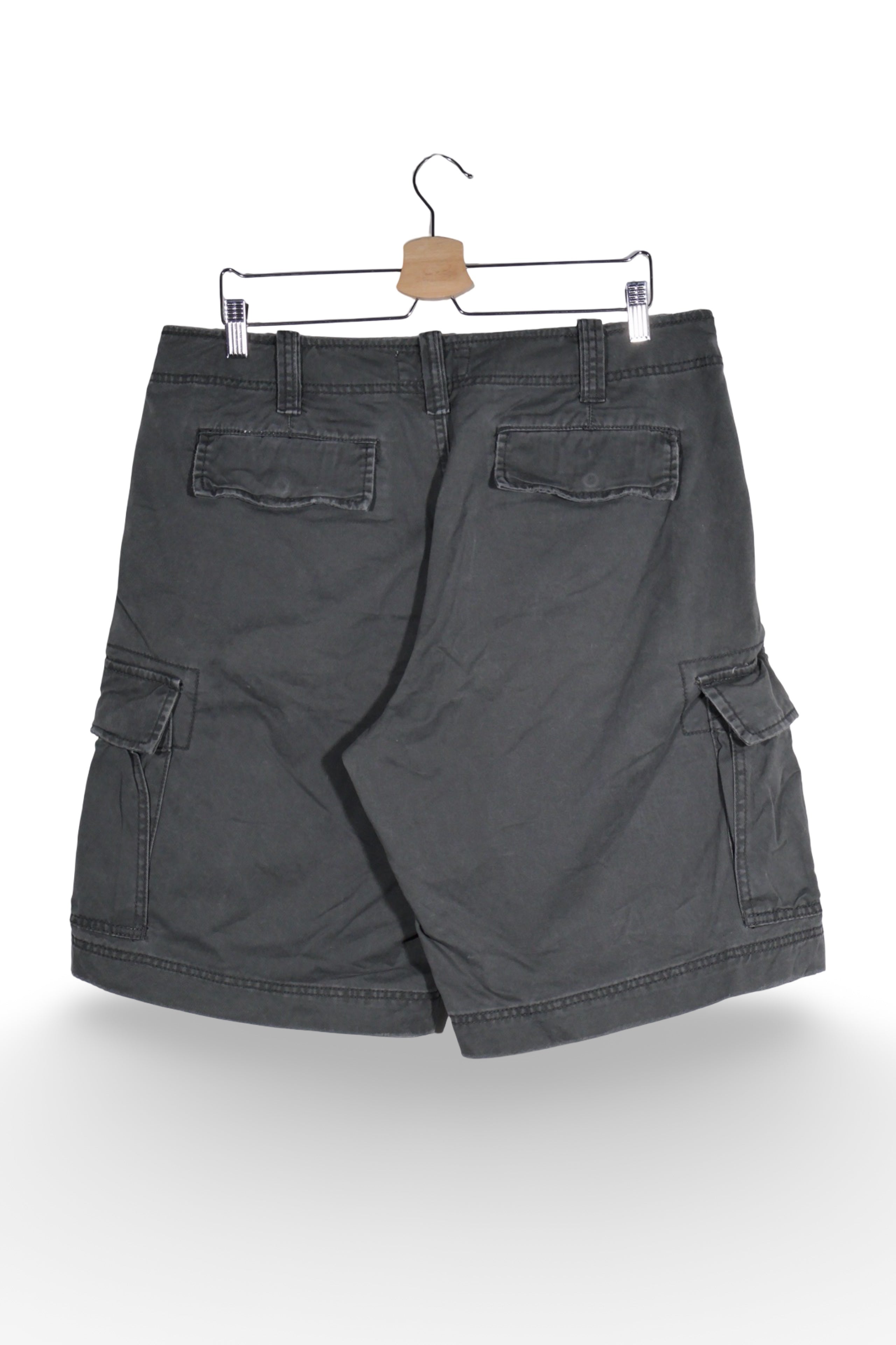 Pantaloni scurți - RALPH LAUREN cargo gri antracit din bumbac – L – Bărbați - spate
