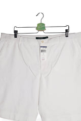 Pantaloni scurți - Ralph Lauren chino alb ivoire din bumbac – 3XL – Femei - detaliu