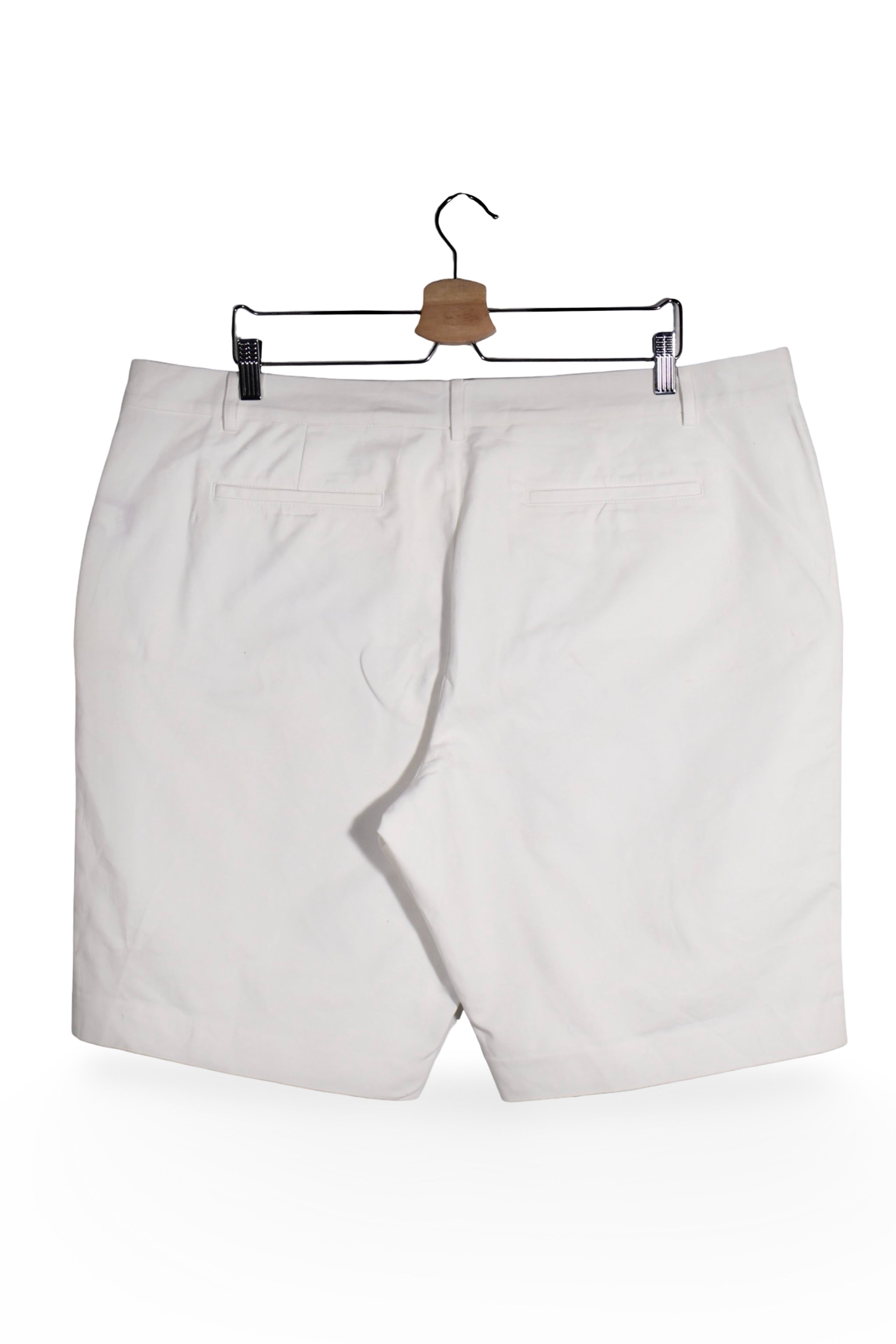 Pantaloni scurți - Ralph Lauren chino alb ivoire din bumbac – 3XL – Femei - spate