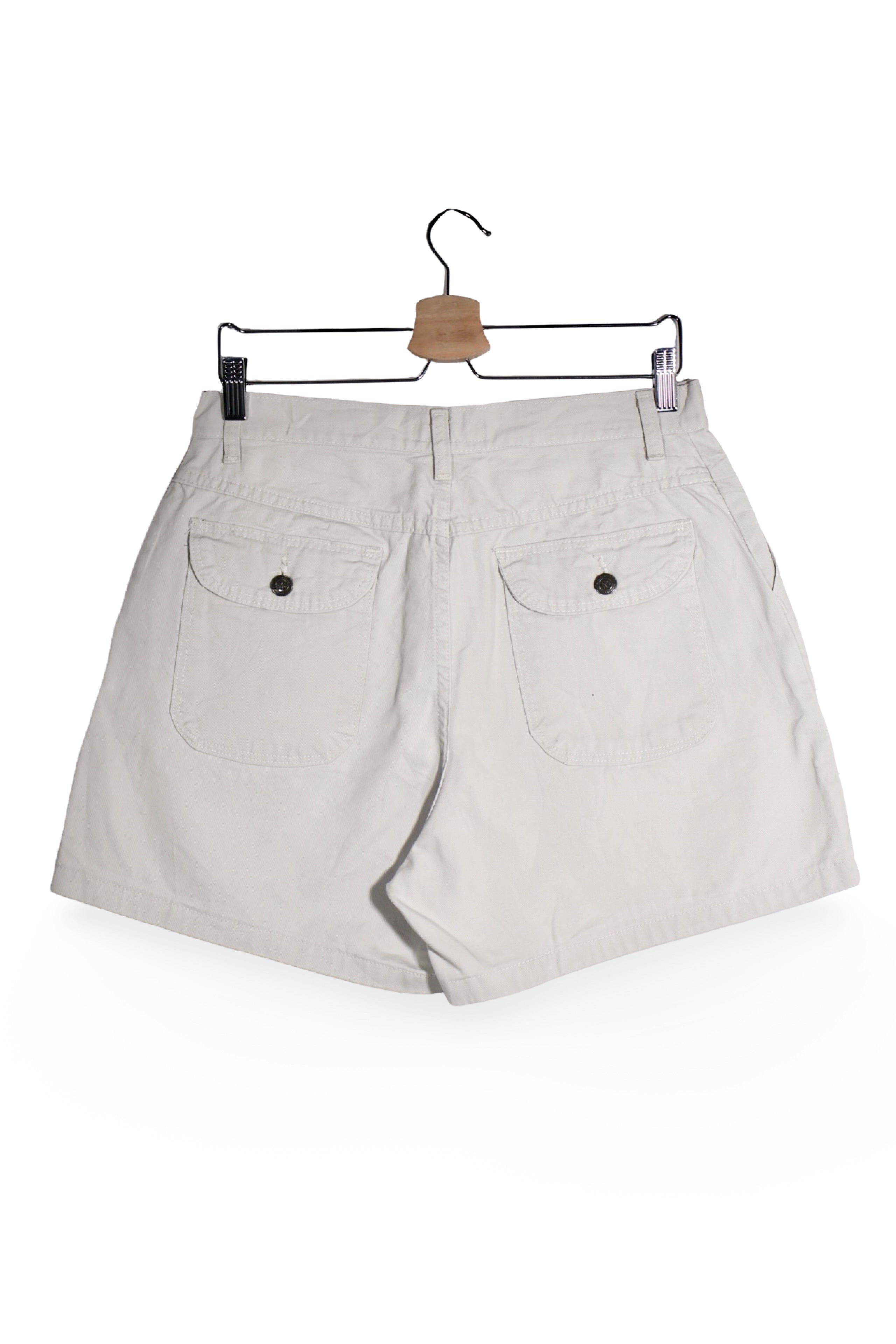 Pantaloni scurți - Wrangler chino bej deschis din bumbac – M – Femei - spate