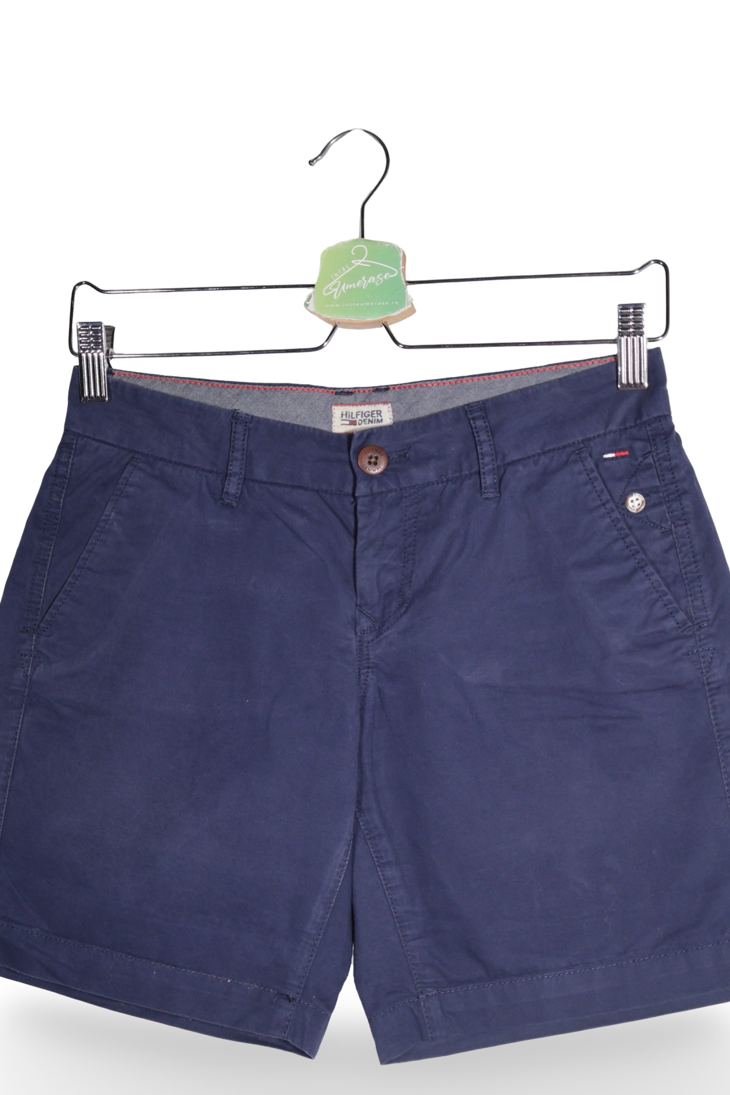 Pantaloni scurți - Tommy Hilfiger chino bleumarin din bumbac – XS – Bărbați - detaliu