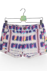 Pantaloni scurți - American Eagle scurti cu imprimeu geometric multicolor – S – Femei - detaliu