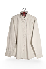 Cămașă - Camel bej din bumbac cu guler button-down – L – Bărbați - fata