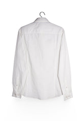 Cămașă - JACK&JONES alb din bumbac cu epoleti – M – Bărbați - spate