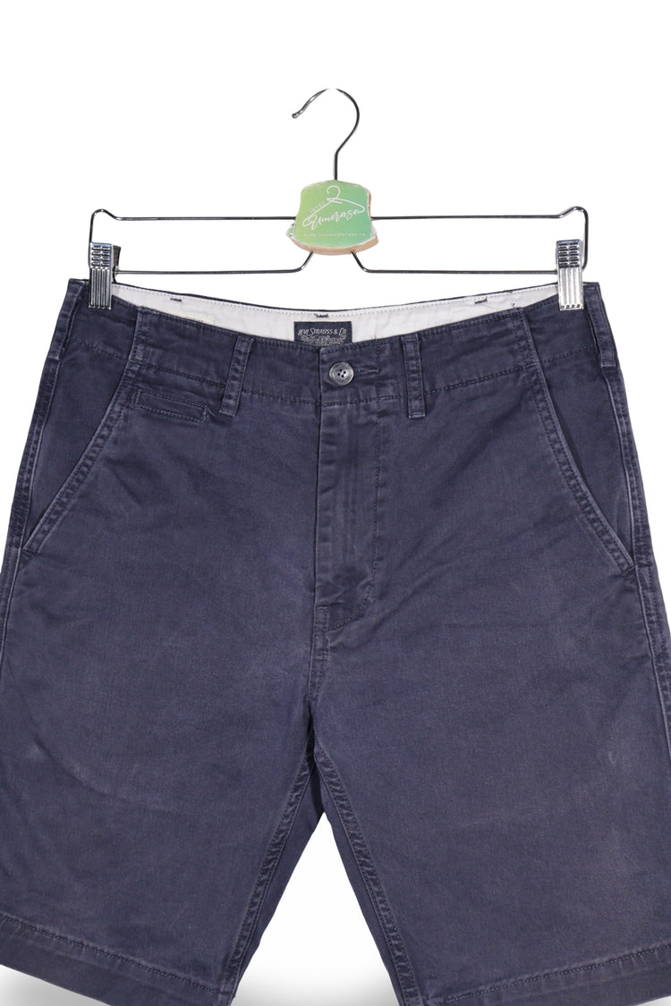 Pantaloni scurți - Levi's chino bleumarin din bumbac – M – Bărbați - detaliu