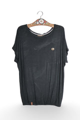 Tricou - Naketano negru lejer din viscoza – L – Femei - fata
