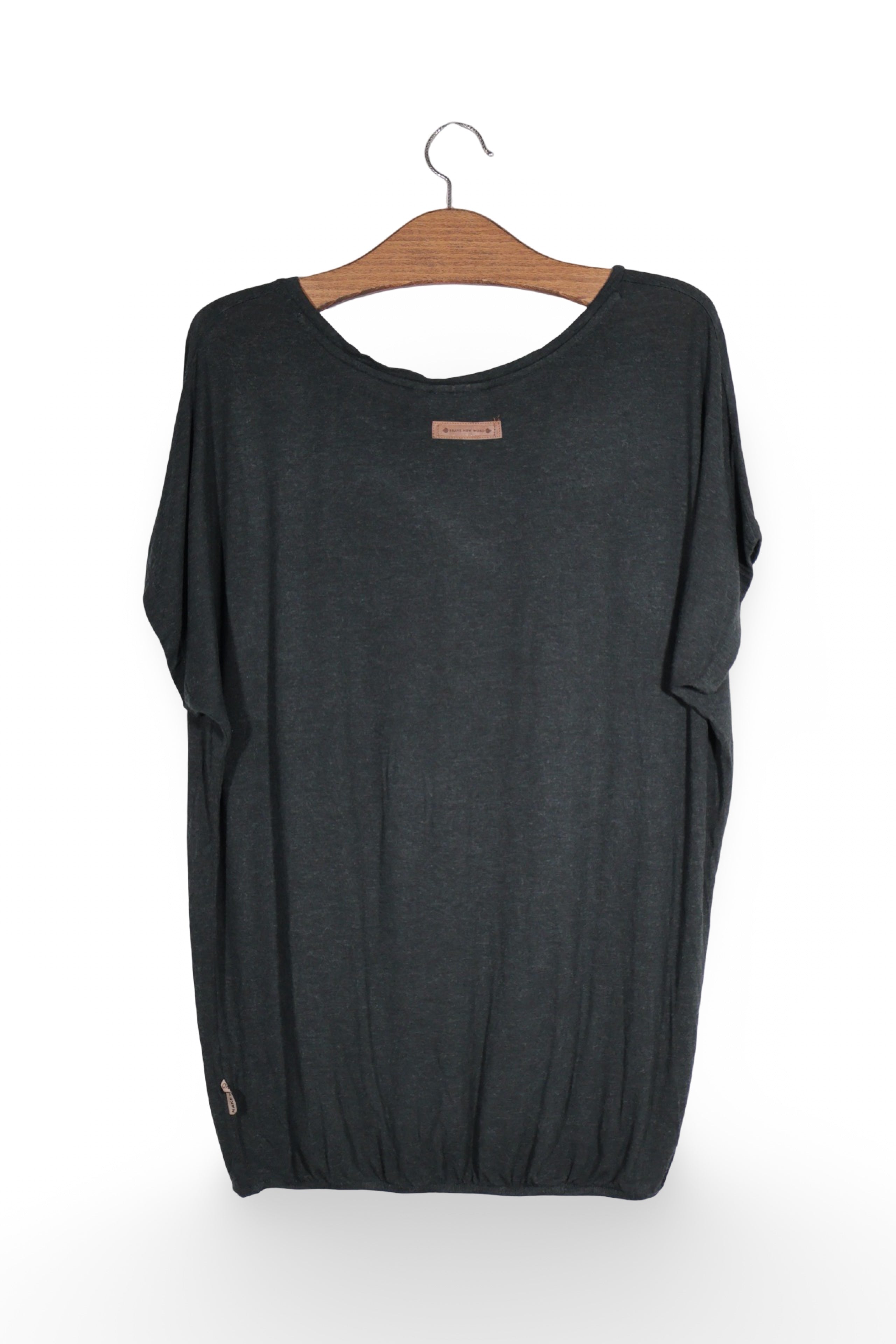Tricou - Naketano negru lejer din viscoza – L – Femei - spate