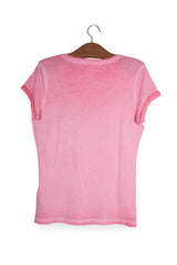 Tricou - Napapijri roz spalacit cu imprimeu frontal – M – Femei - spate