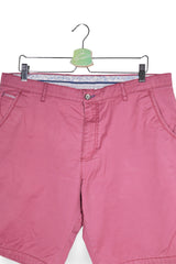 Pantaloni scurți - Bugatti chino roz prafuit din bumbac – XS – Bărbați - detaliu