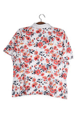Tricou - walbusch alb cu imprimeu floral – XL – Femei - spate