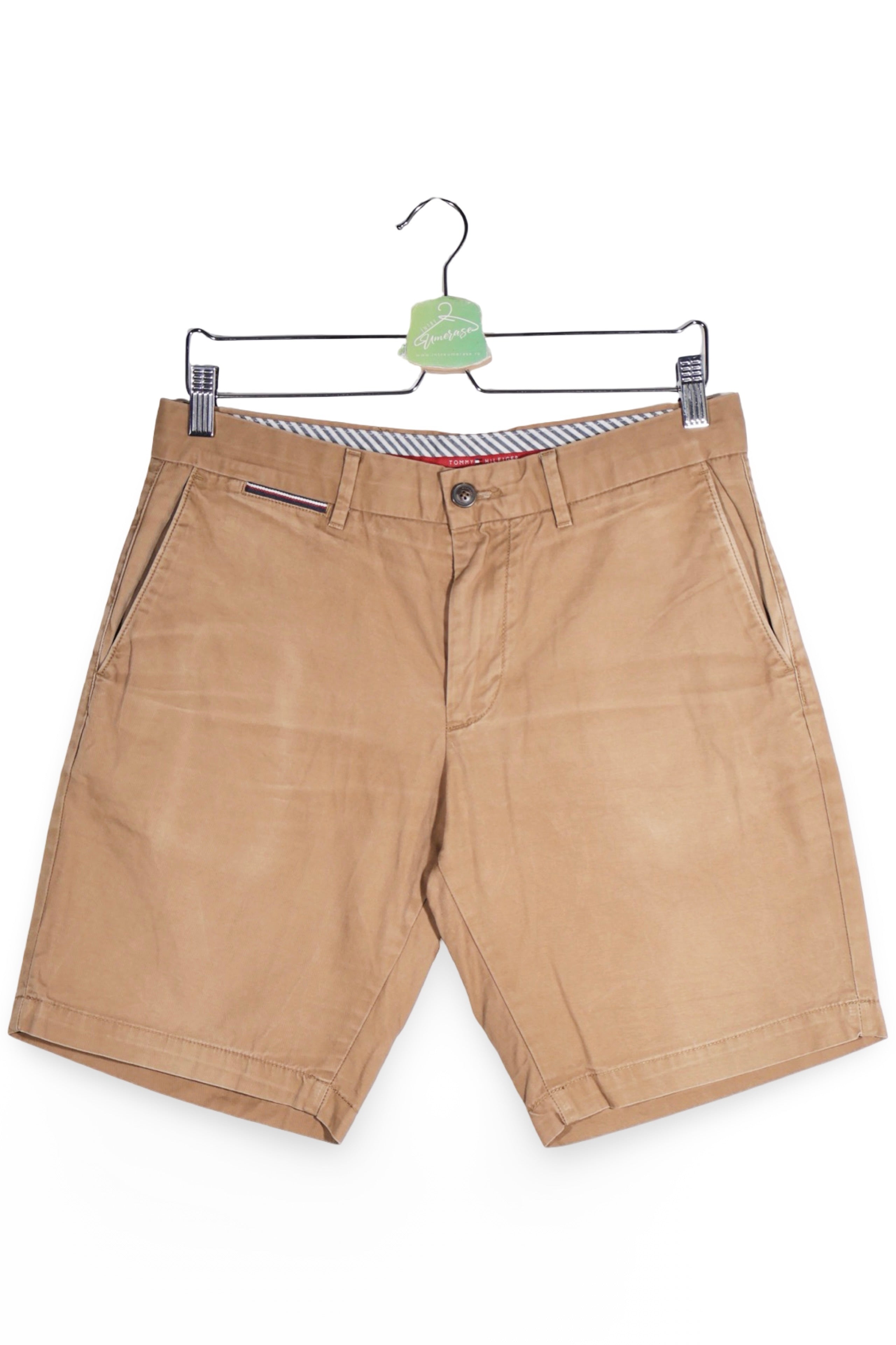 Pantaloni scurți - Tommy Hilfiger chino bej din bumbac – M – Bărbați - fata