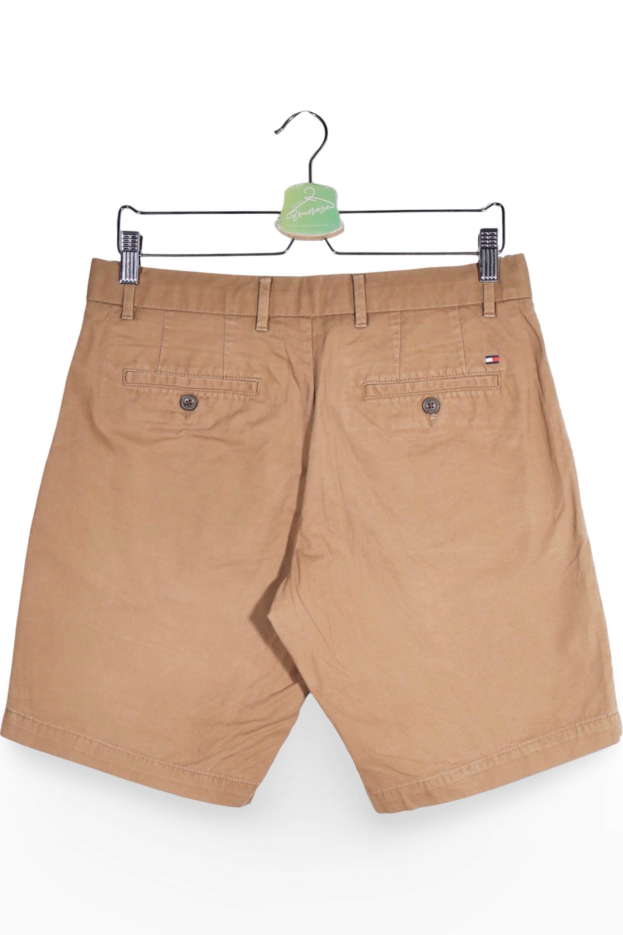 Pantaloni scurți - Tommy Hilfiger chino bej din bumbac – M – Bărbați - detaliu