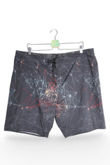 Pantaloni scurți - O'Neill boardshorts negri cu imprimeu geometric – 3XL – Bărbați - fata