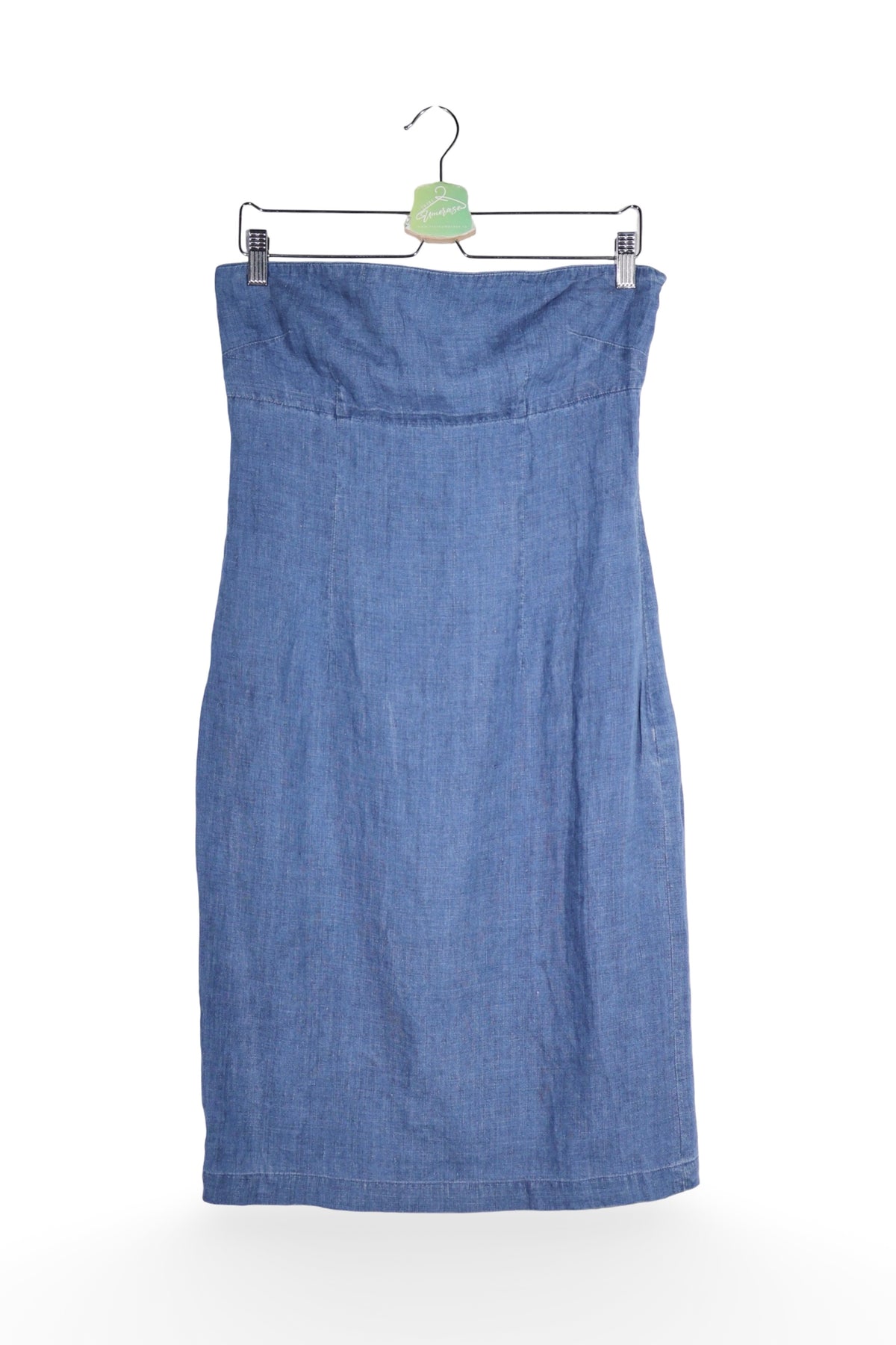 Rochie - Ralph Lauren rochie midi din in albastru – S – Femei - fata