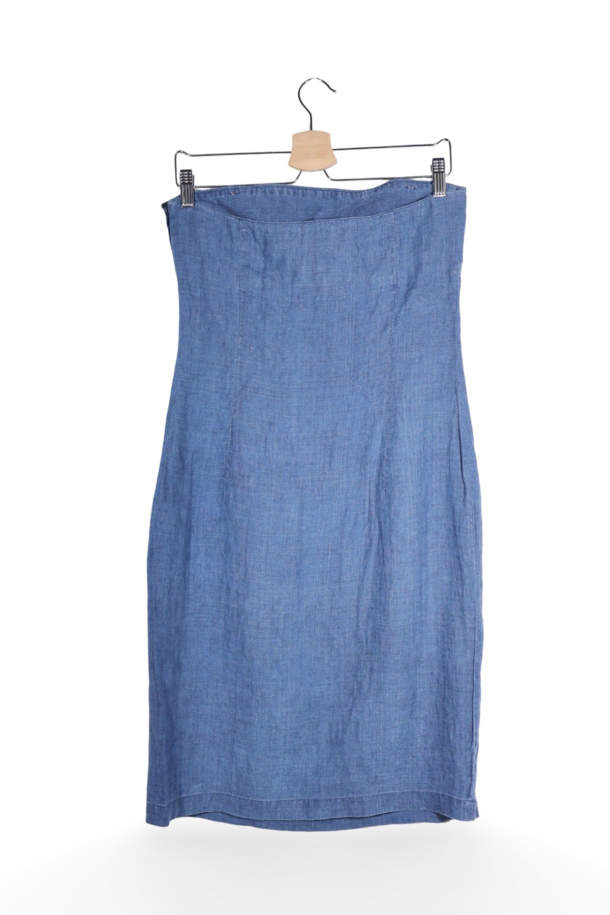 Rochie - Ralph Lauren rochie midi din in albastru – S – Femei - spate