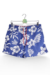 Pantaloni scurți - Tommy Hilfiger albastri cu imprimeu floral tropical – M – Bărbați - fata