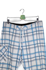 Pantaloni scurți - Quiksilver boardshorts albastre cu carouri – L – Bărbați - detaliu