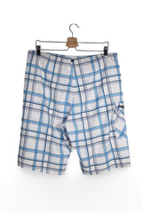 Pantaloni scurți - Quiksilver boardshorts albastre cu carouri – L – Bărbați - spate