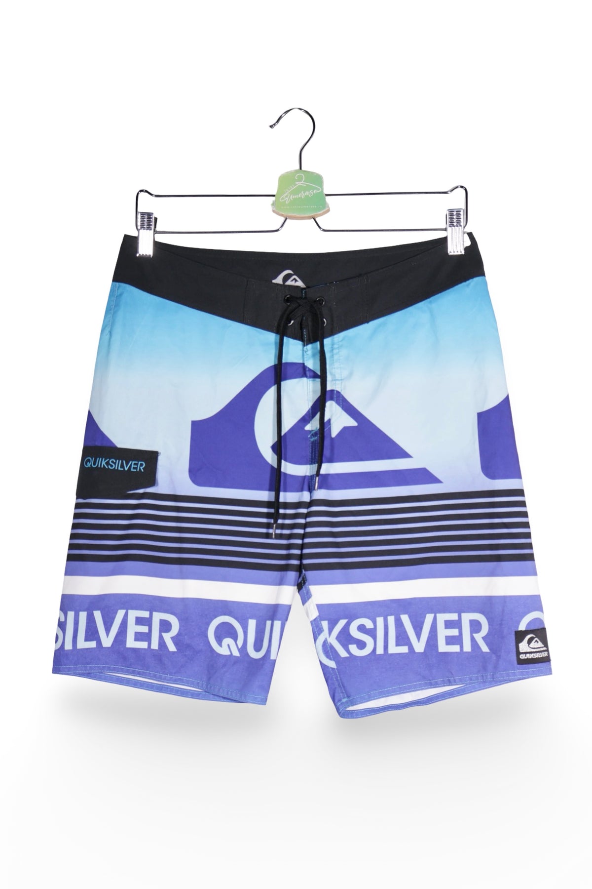 Pantaloni scurți - Quiksilver boardshorts grafice bleu-violet – S – Bărbați - fata