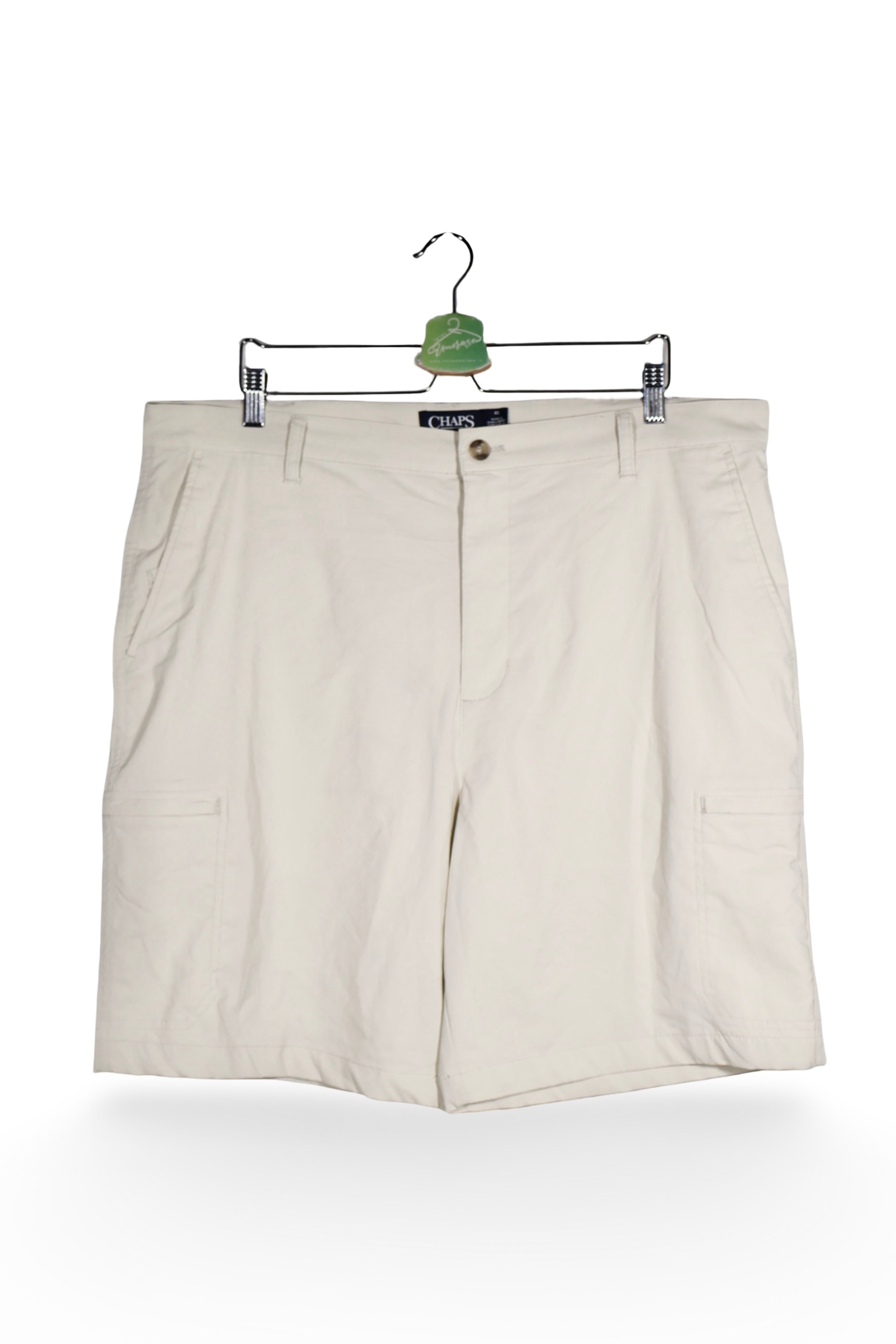 Pantaloni scurți - RALPH LAUREN cargo crem din material stretch – XXL – Bărbați - fata