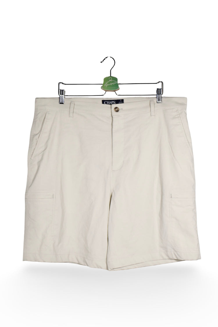 Pantaloni scurți - RALPH LAUREN cargo crem din material stretch – XXL – Bărbați - fata
