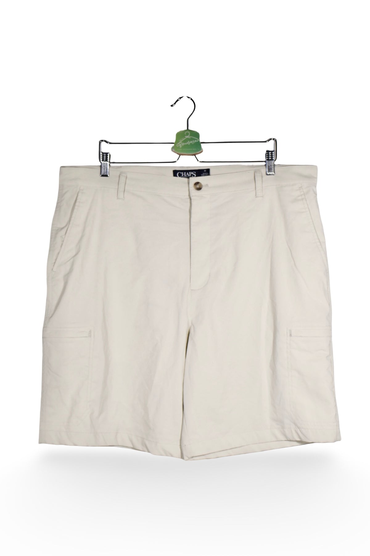 Pantaloni scurți - RALPH LAUREN cargo crem din material stretch – XXL – Bărbați - fata