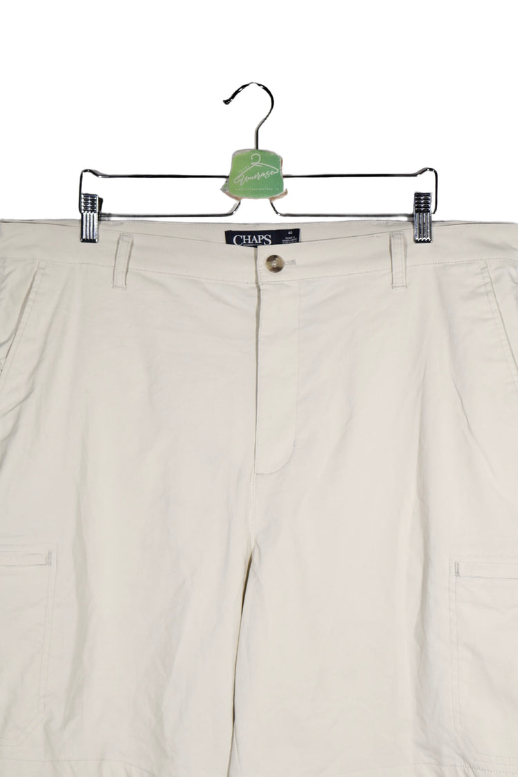 Pantaloni scurți - RALPH LAUREN cargo crem din material stretch – XXL – Bărbați - detaliu