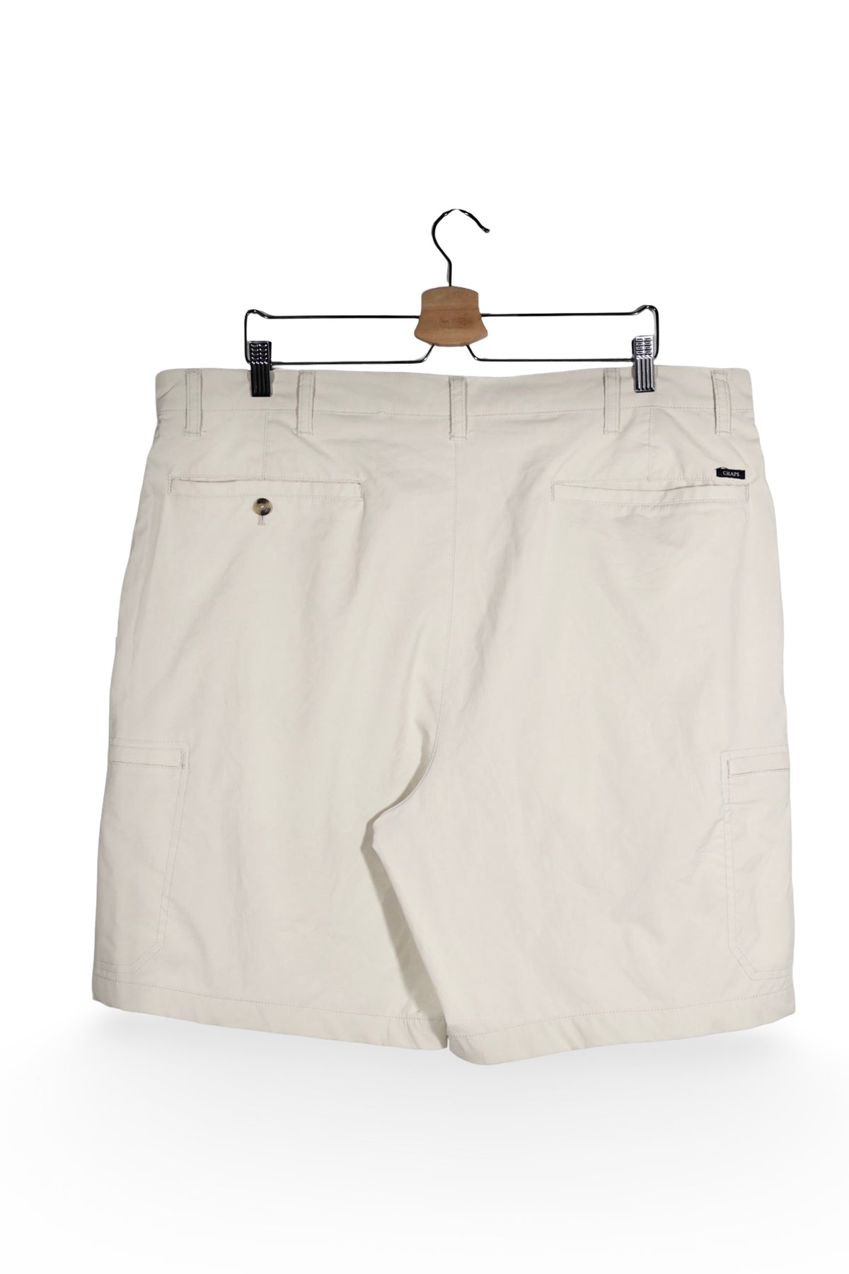 Pantaloni scurți - RALPH LAUREN cargo crem din material stretch – XXL – Bărbați - spate