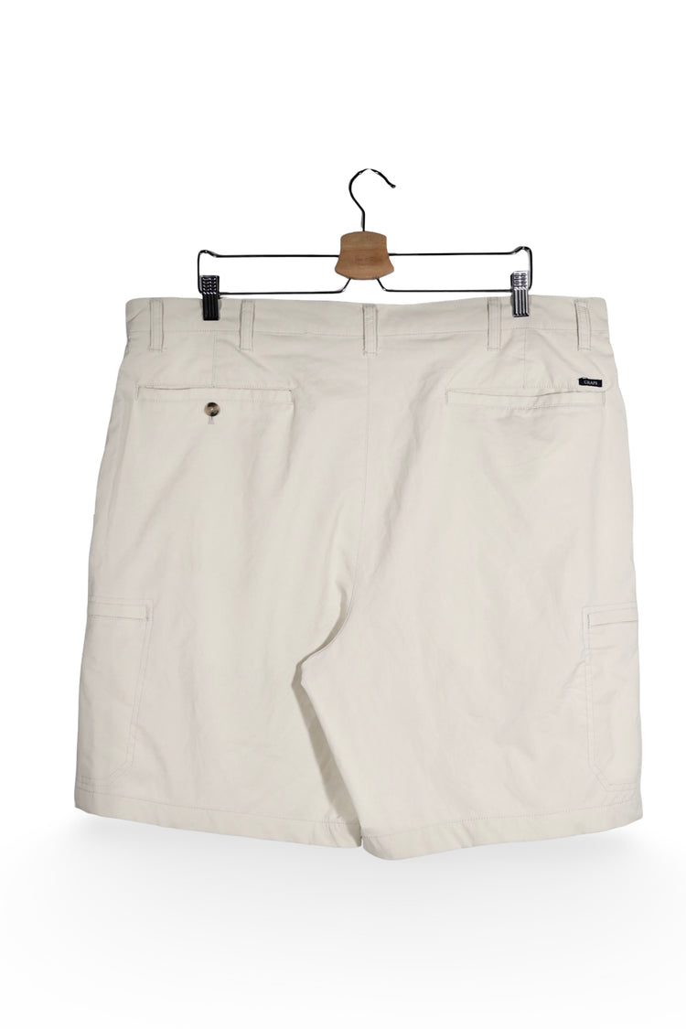 Pantaloni scurți - RALPH LAUREN cargo crem din material stretch – XXL – Bărbați - spate