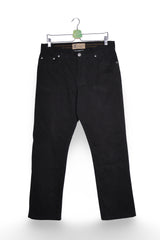 Pantaloni - Mustang chino negru din bumbac elastic – M – Bărbați - fata