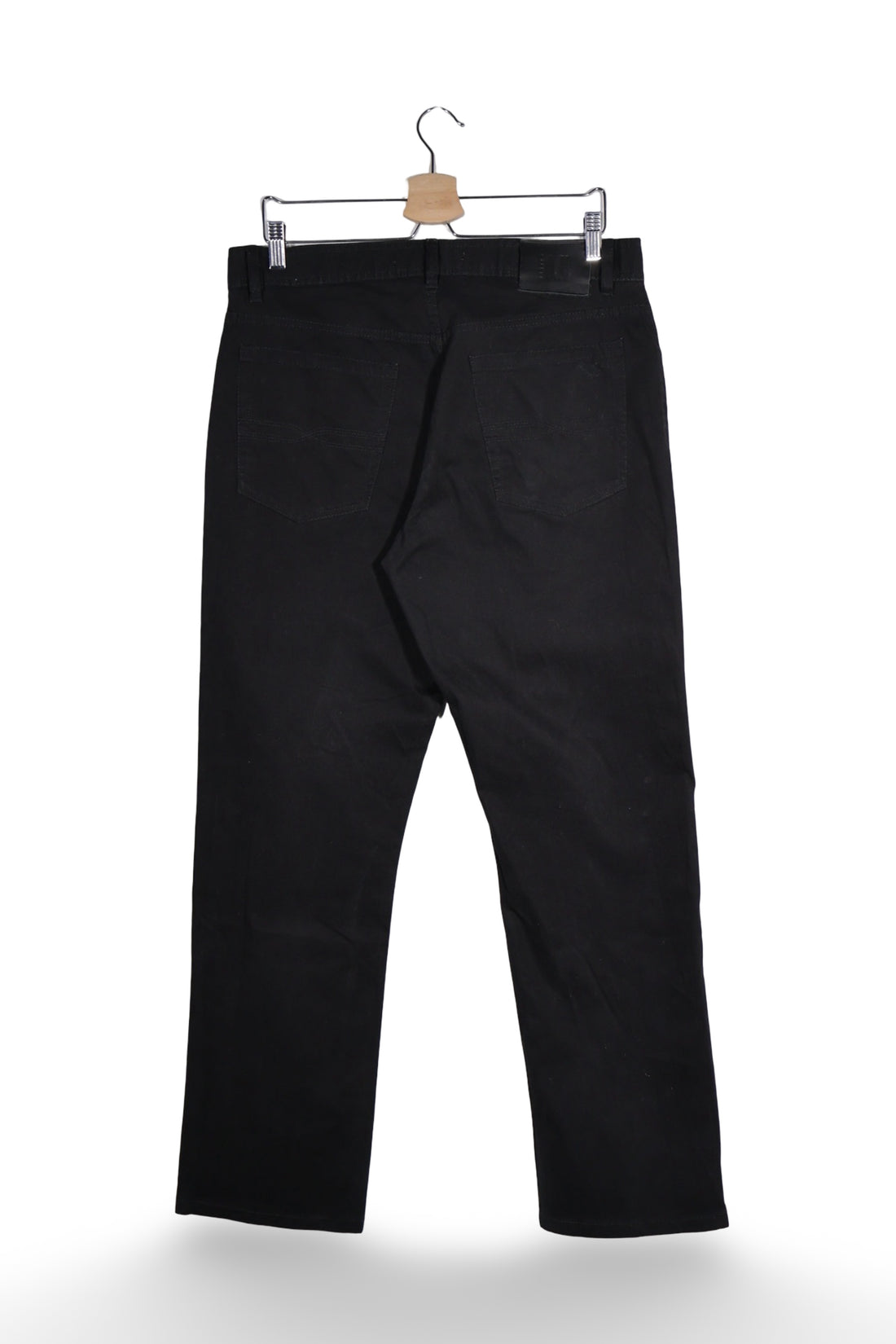Pantaloni - Mustang chino negru din bumbac elastic – M – Bărbați - spate