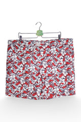 Pantaloni scurți - Vintage boardshorts albe cu imprimeu tropical – XL – Bărbați - fata