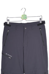 Pantaloni - Vaude tehnici negri, elastici, cu buzunare cu fermoar – S – Bărbați - detaliu