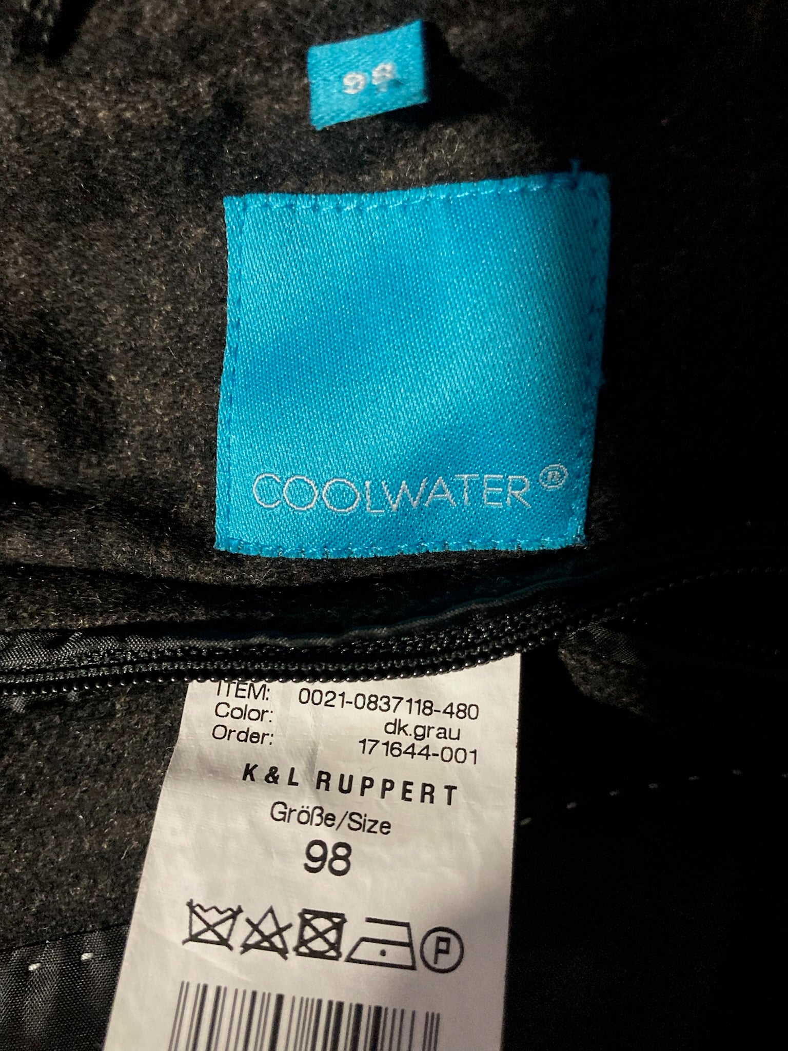 Palton (70%lana) Coolwater - marimea L/XL - Barbati