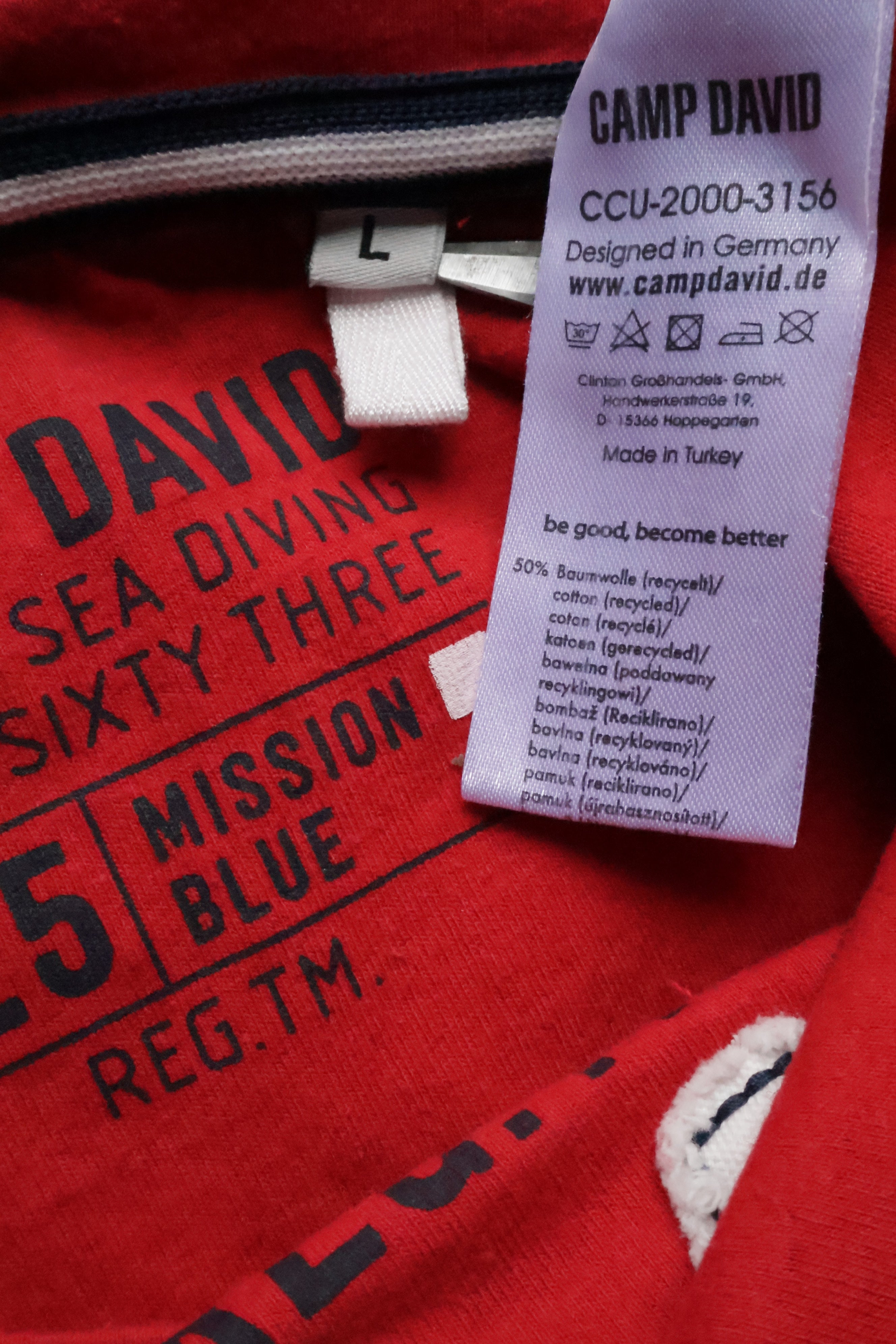 Tricou Camp David - marimea L - Barbati
