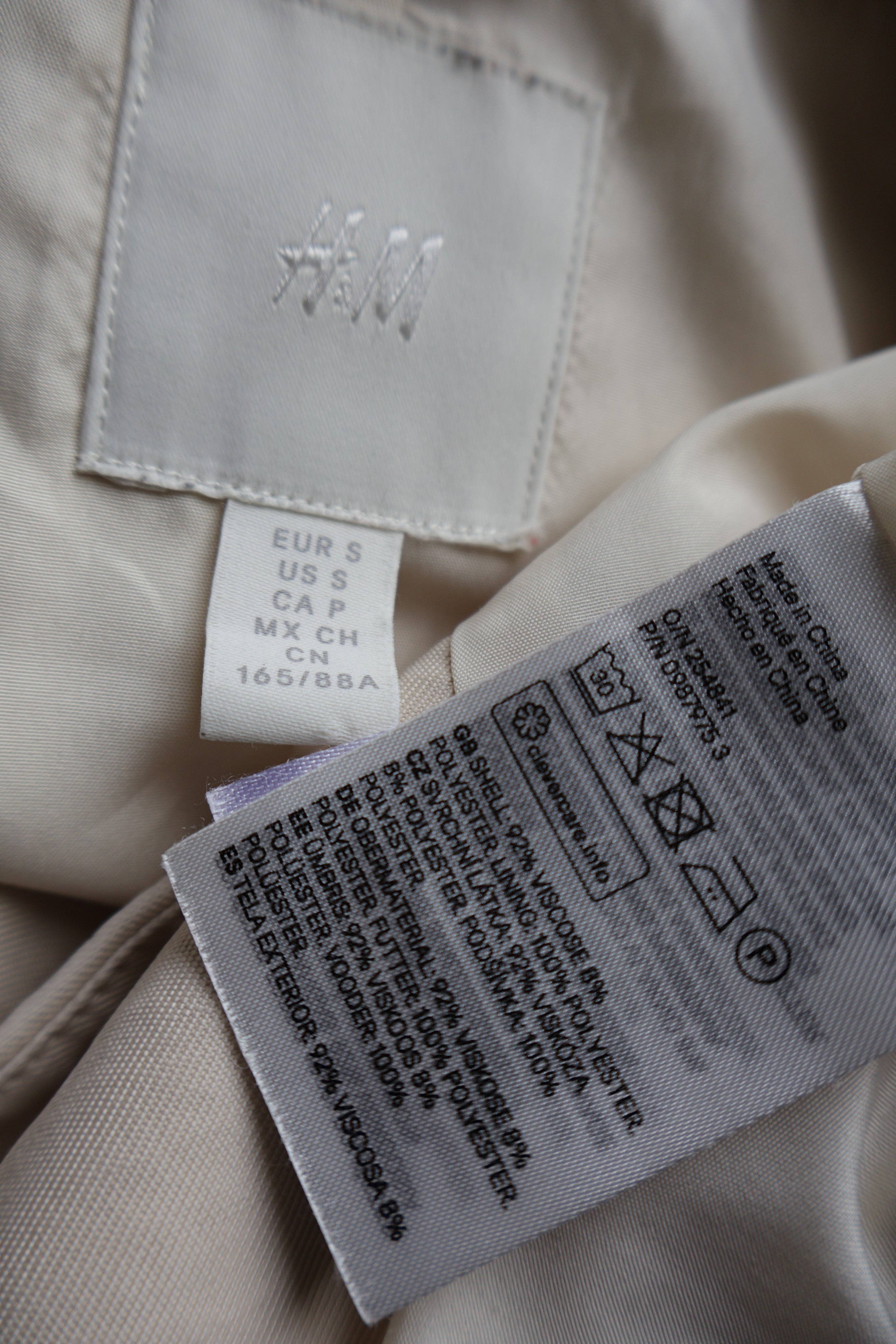 Sacou (92%vascoza) H&M - marimea S oversize - Femei